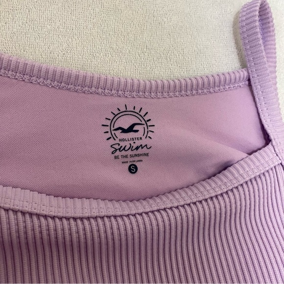Hollister Light Purple Ribbed Bikini Top Size Small - Picture 3 of 3